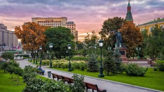 Alexander Garden by the Kremlin wall